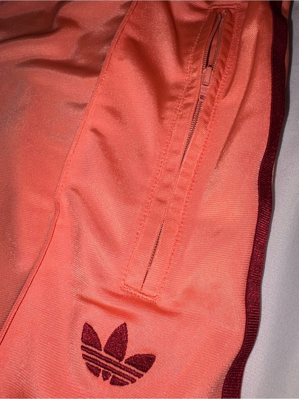 Adidas Originals Firebird Women Loose Pants Semi Coral Size M - New - Picture 11 of 16